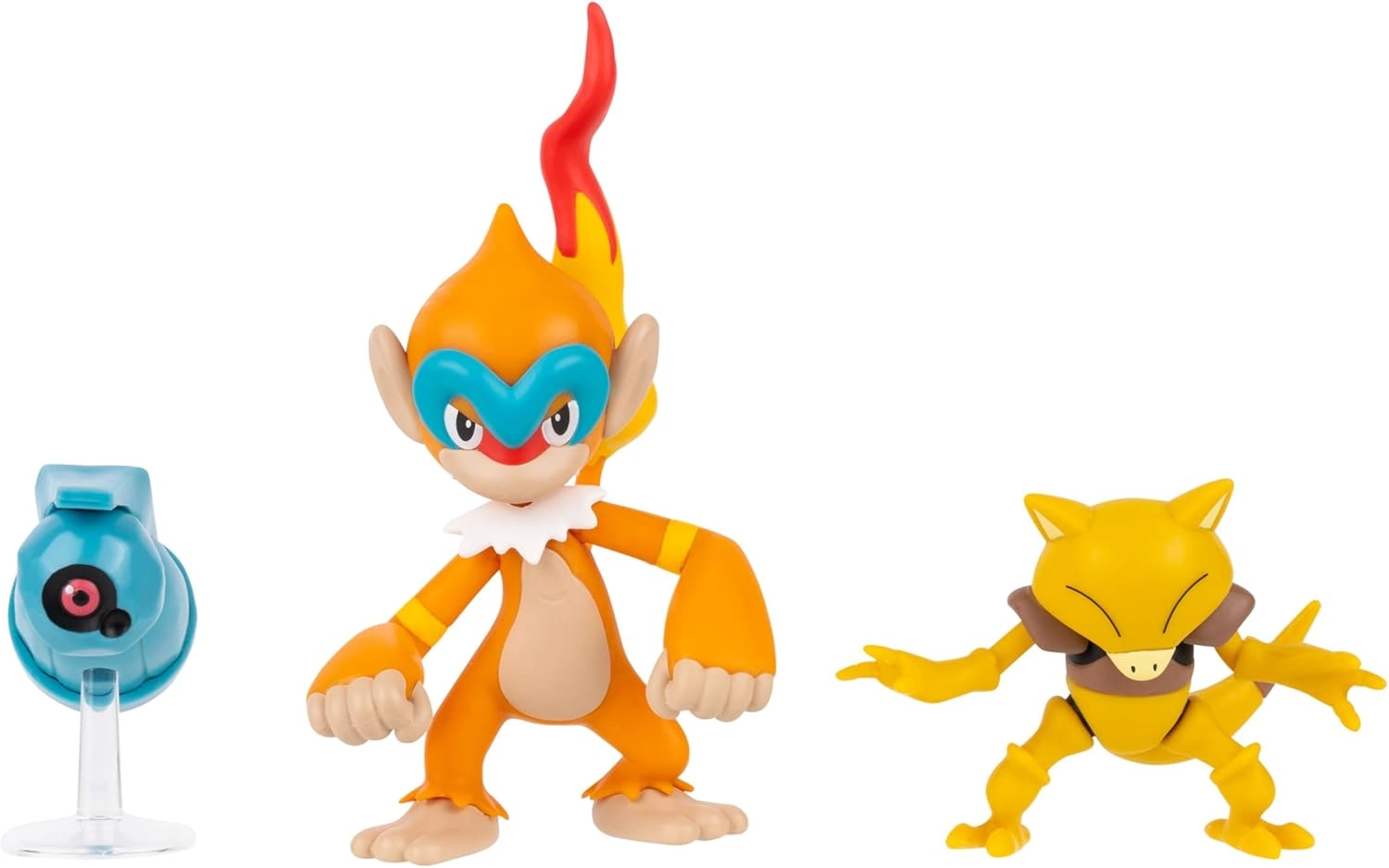 Jazwares: Pokémon Battle Figure Set - Beldum with Stand, Abra, & Monferno