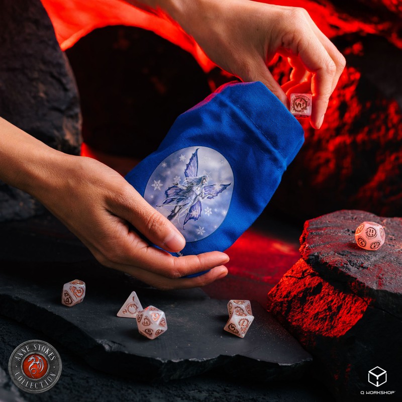 Q Workshop | Snow Fairy | Anne Stokes Dice Pouch