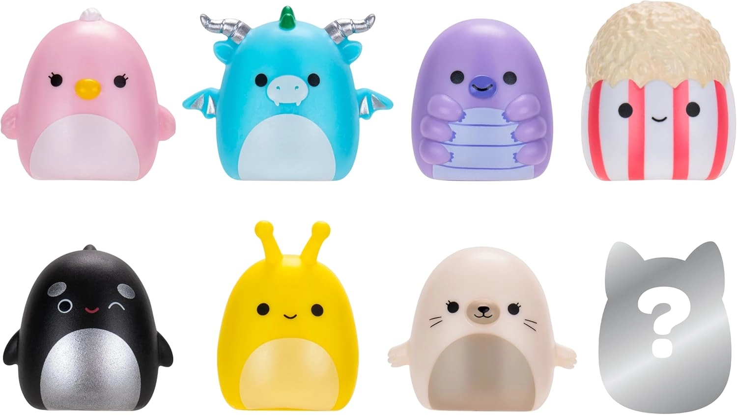 Jazwares | Squish-a-Longs Mini-Squish & Zubehör Wave 3 | Mini-Squish 8er-Pack Style 2
