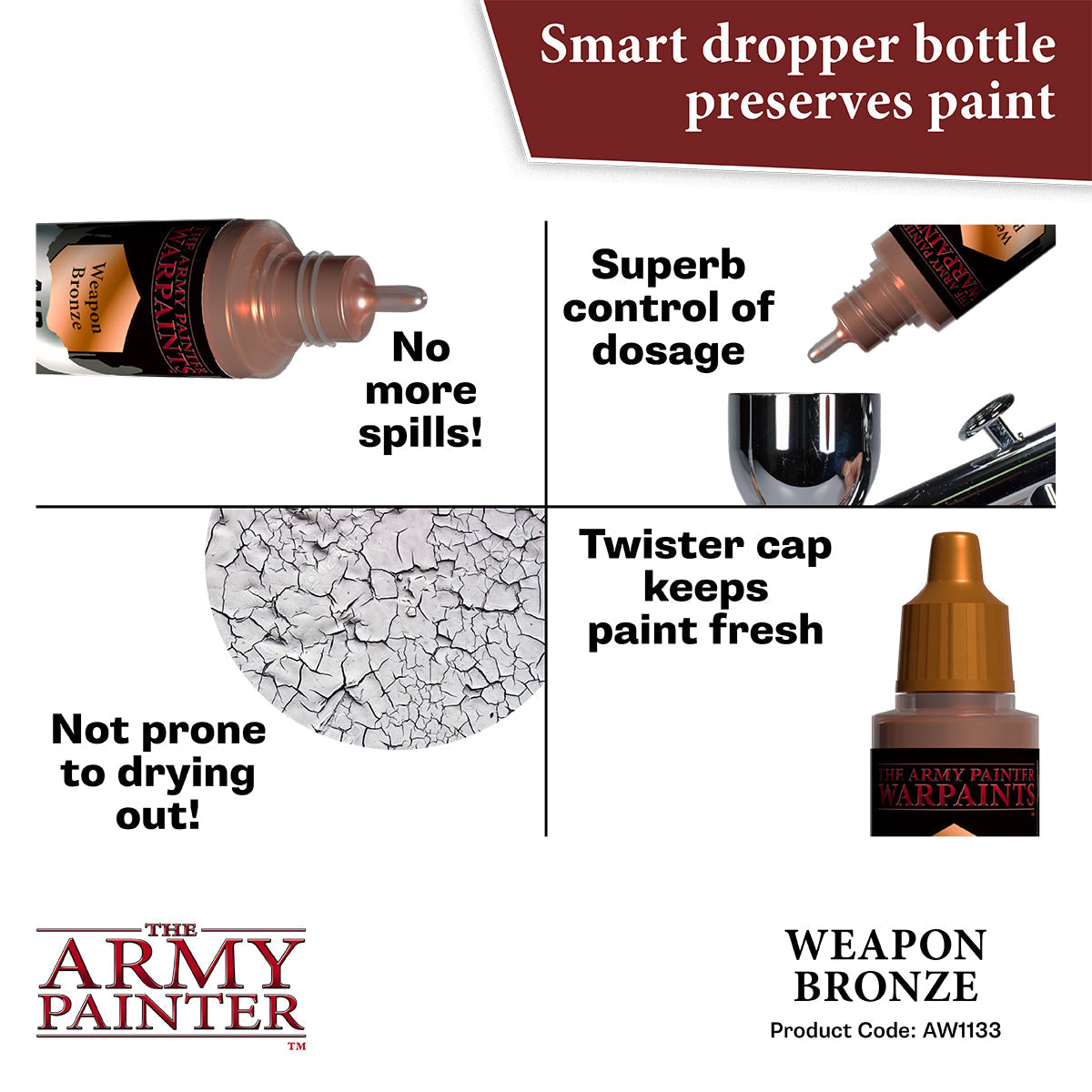The Army Painter - Weapon Bronze - Warpaints Air Metallics