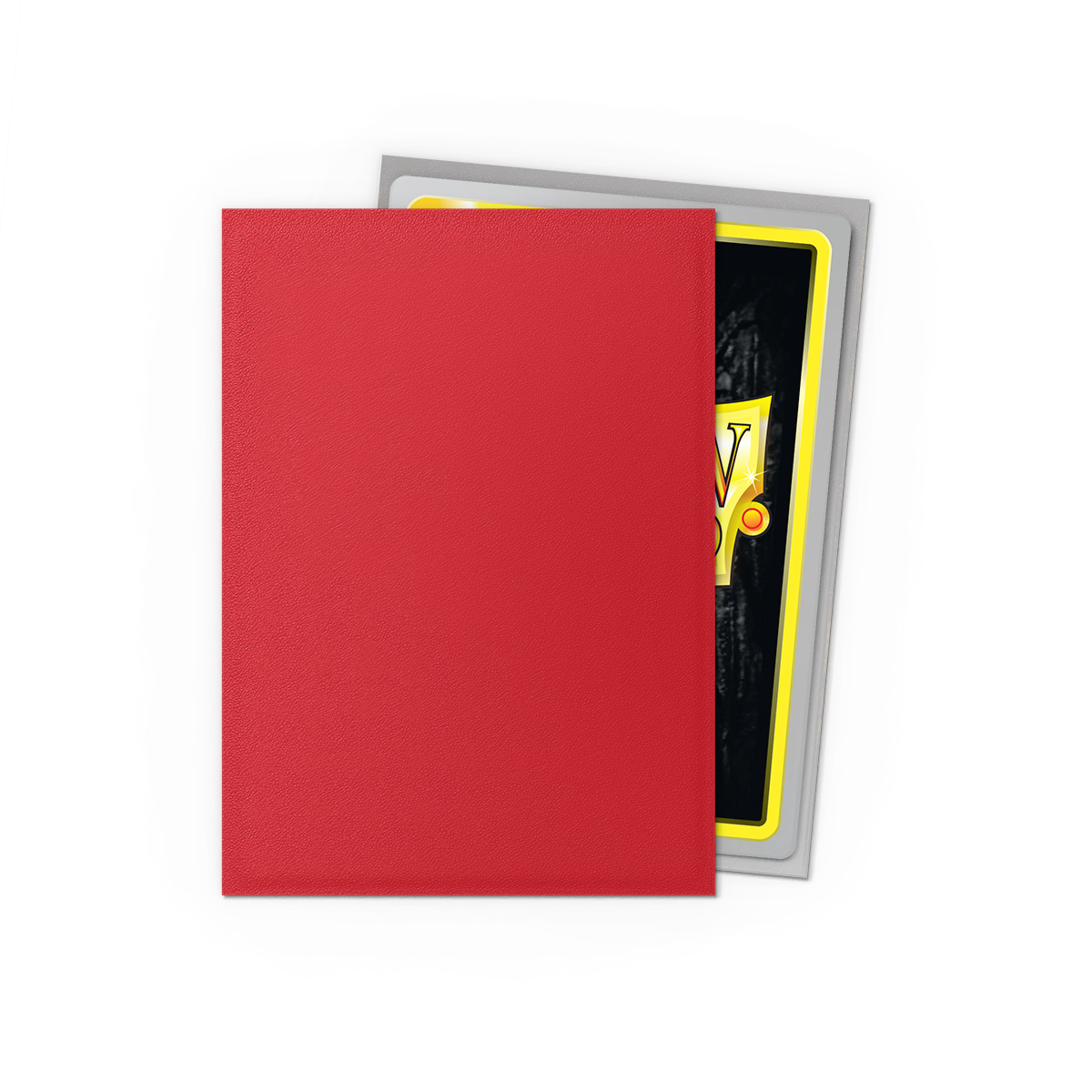 Dragon Shield | Crimson & Silver | Matte Dual Sleeves Standard Size