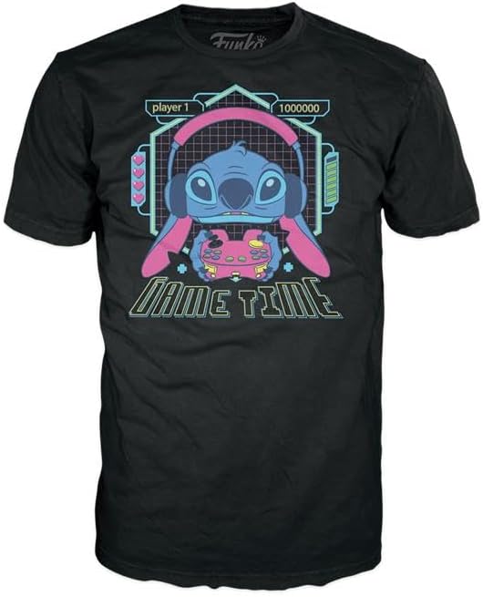 POP! Tees: Gmr Stitch mit Frosch - Lilo & Stitch - XL