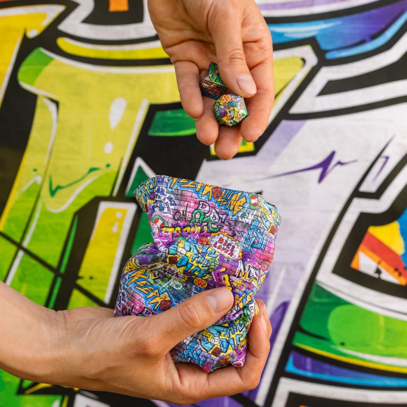 Q Workshop | Graffiti | Full Art Dice™ Pouch