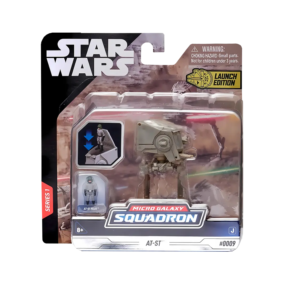 Jazwares: Star Wars - AT-ST auf Hoth - Fahrzeug 8cm (inklusive 1er Spielfigur)