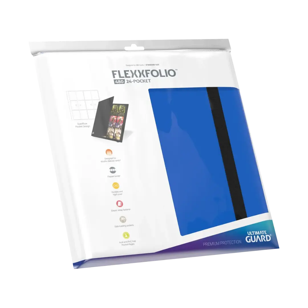 Ultimate Guard - Binder - Flexxfolio 480 - Quadrow (24-Pocket) Farbe: Blau