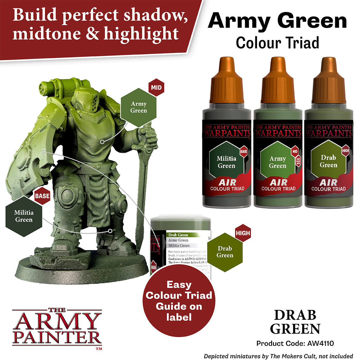 The Army Painter - Drab Green - Warpaints Air