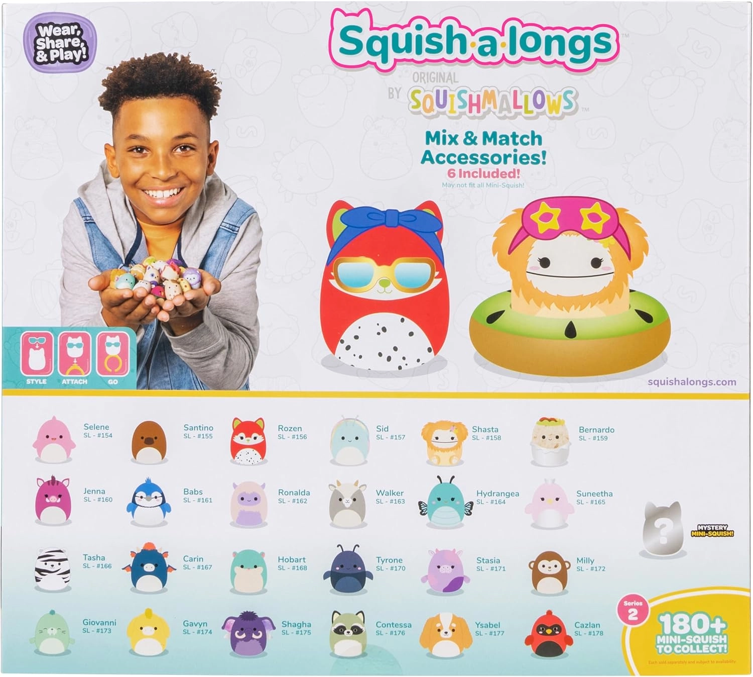 Jazwares | Squish-a-Longs Mini-Squish & Zubehör Wave 1 | Mini-Squish 25er-Pack