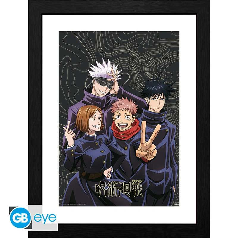 Abysse: Jujutsu Kaisen - Framed Print (30 x 40cm) - Team Picture