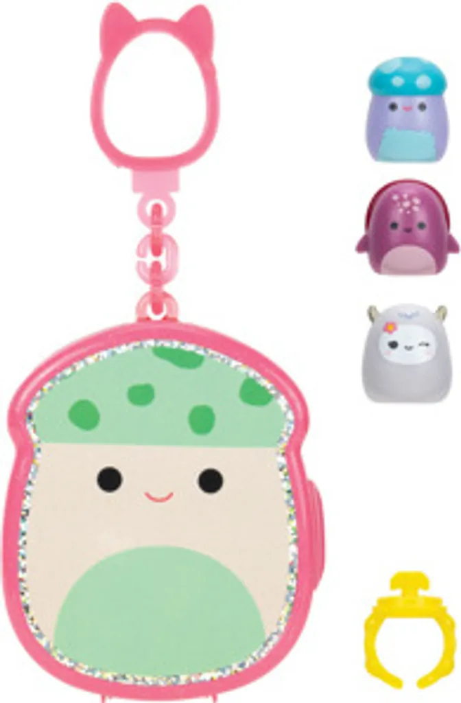 Jazwares | Squish-a-Longs Schlüsselanhänger-Clips | 12er Pack Thekendisplay