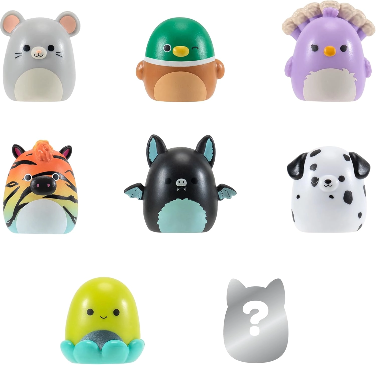 Jazwares | Squish-a-Longs Mini-Squish & Zubehör Wave 1 | Mini-Squish 8er-Pack Style 4