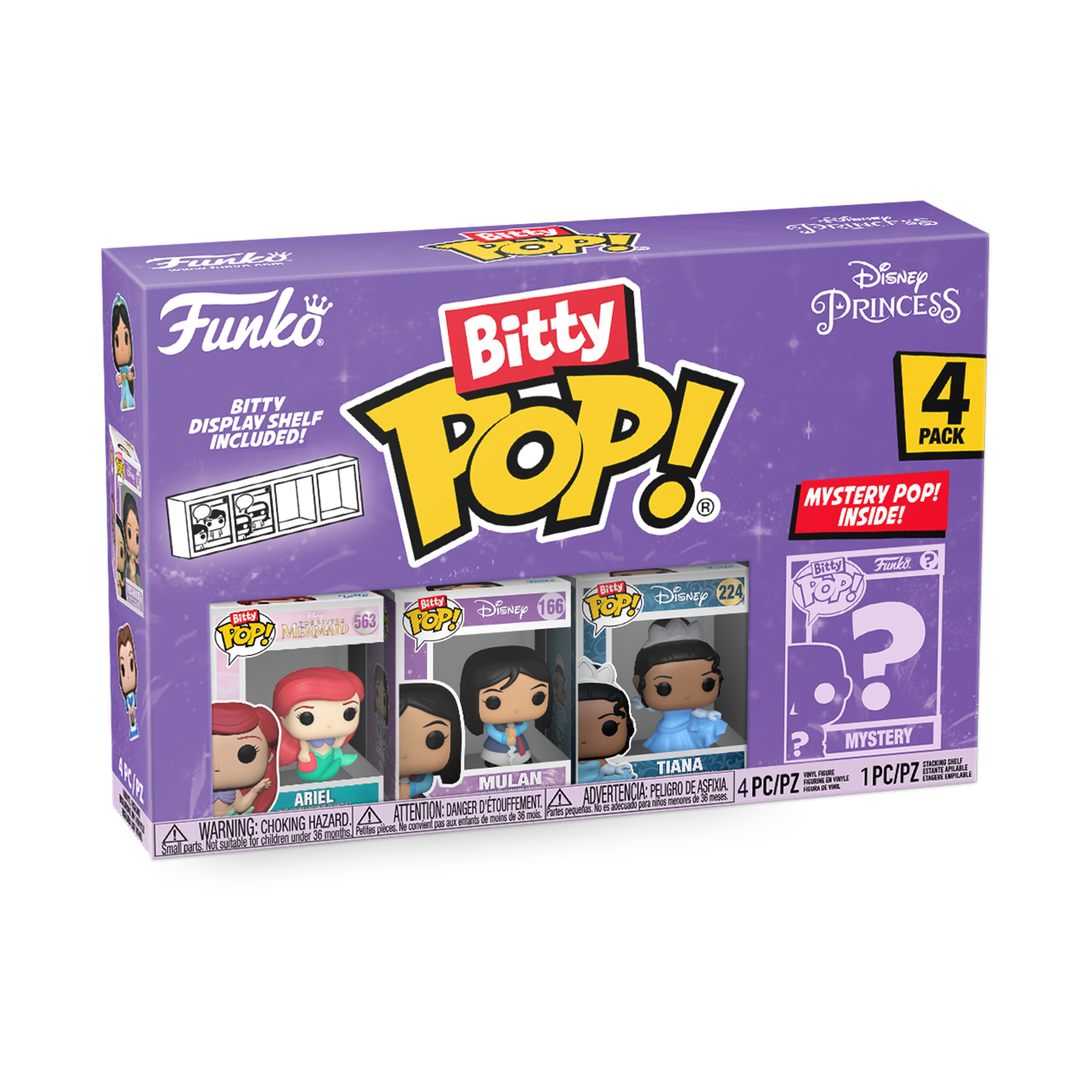 Bitty POP!: Ariel 4-Pack Series 1 - Disney Princess