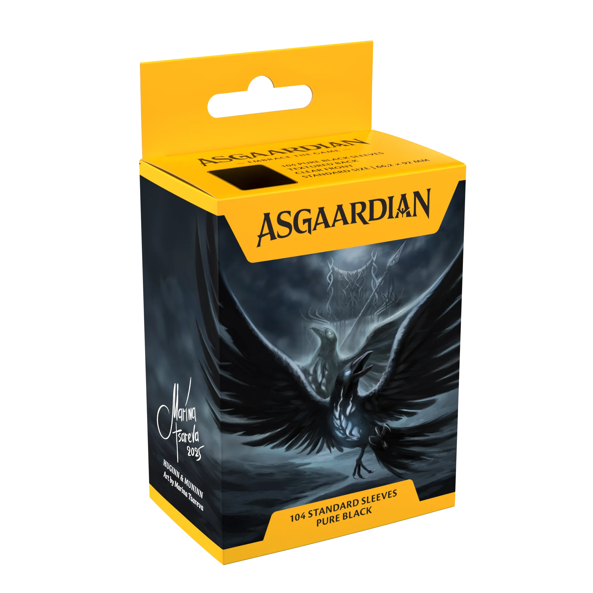 Asgaardian Aps | Pure Black | 104 Standard Sleeves