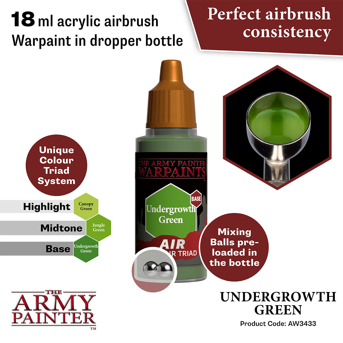 The Army Painter - Undergrowth Green - Warpaints Air