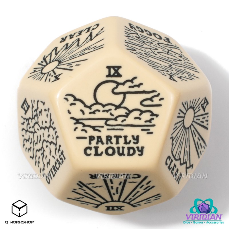 Q Workshop | Beige & Black | Weather Generator Die