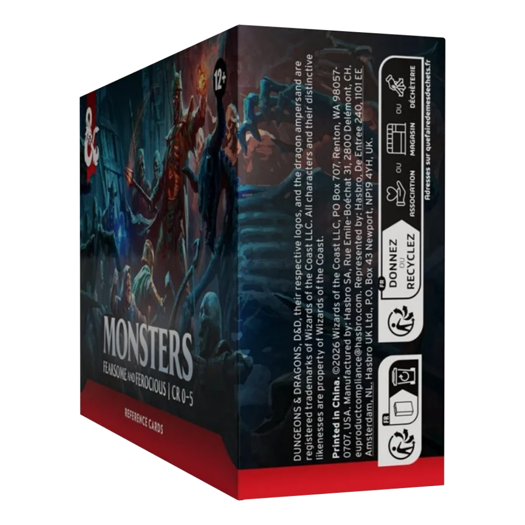 Dungeons & Dragons | Monstes: Fearsome and Ferocious | Reference Cards (EN)