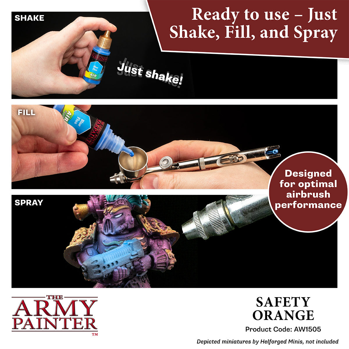 The Army Painter - Safety Orange - Warpaints Air Fluorescent