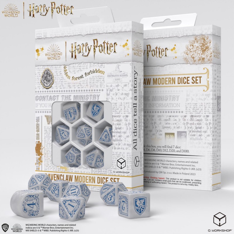 Q Workshop | Ravenclaw | Harry Potter Modern Dice Set