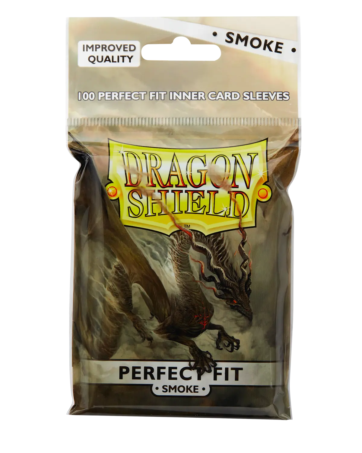 Dragon Shield: Smoke - Toploading Perfect Fit Sleeves - Standard Size