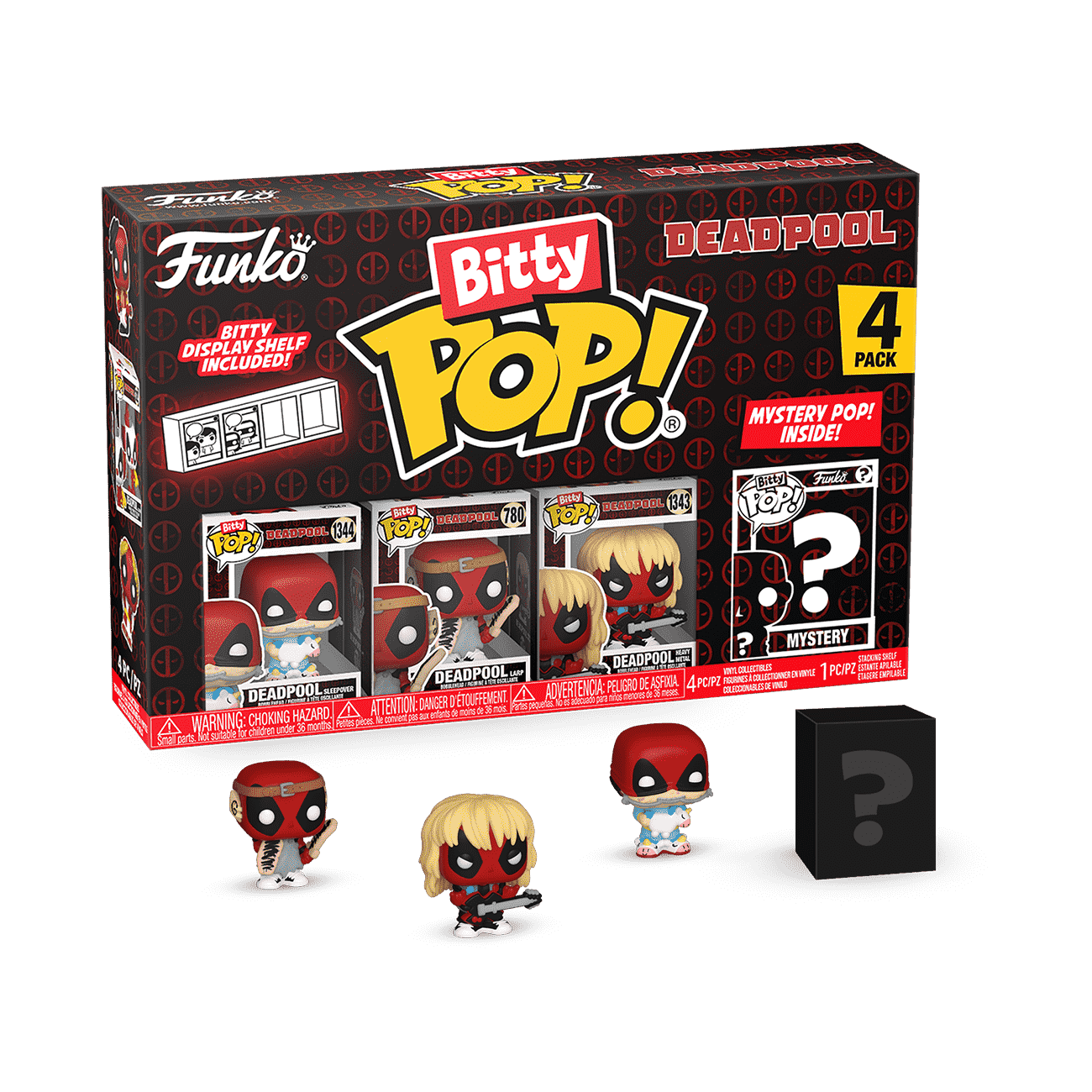 Bitty POP!: Deadpool Sleepover 4-Pack - Deadpool