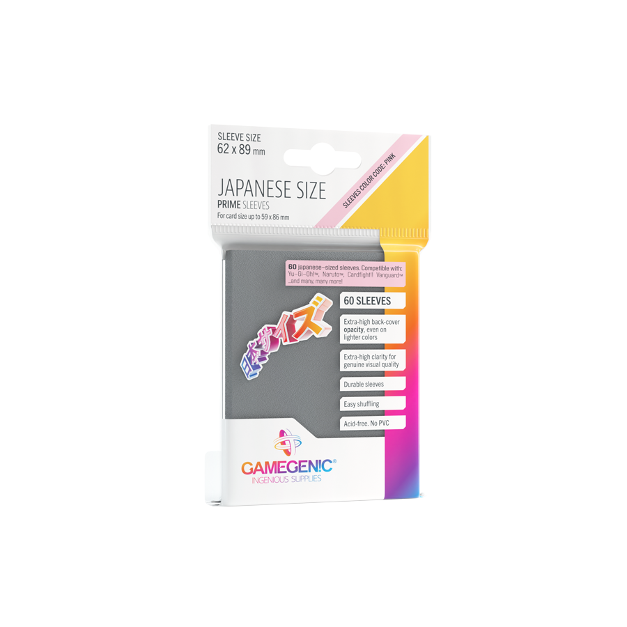 Gamegenic - Japanese Sized Sleeves - Dunkelgrau (60 Stück)
