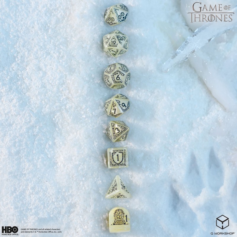 Q Workshop | Stark | Game Of Thrones Dice Set