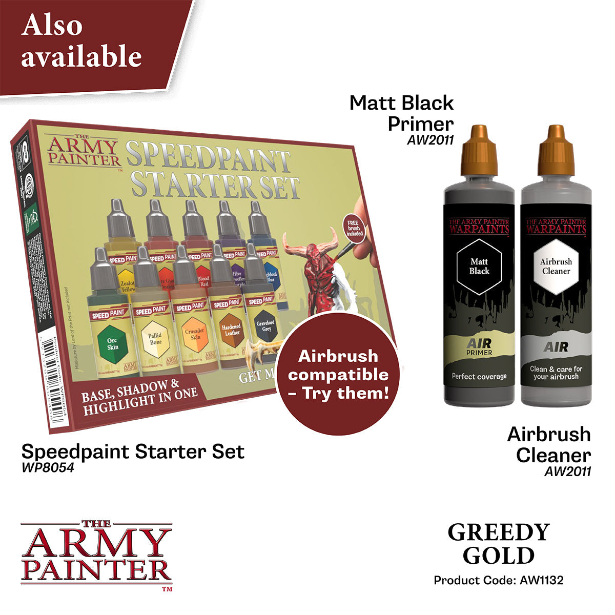 The Army Painter - Greedy Gold - Warpaints Air Metallics