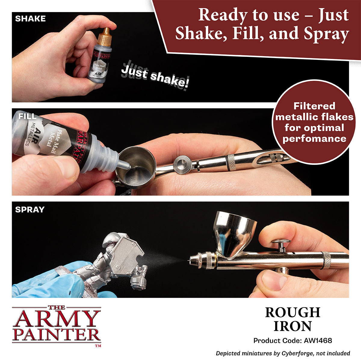 The Army Painter - Rough Iron - Warpaints Air Metallics
