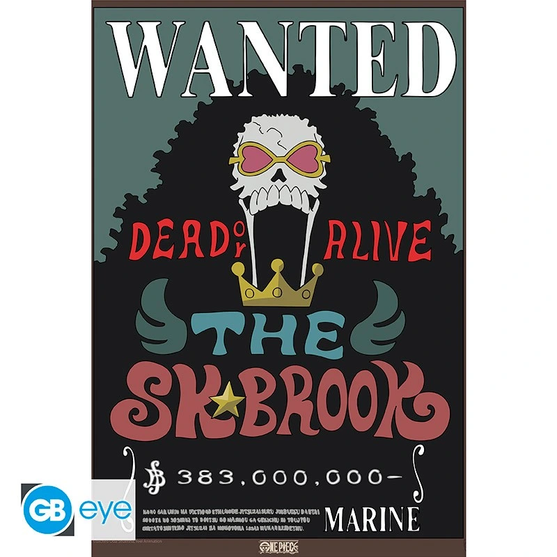 One Piece | Chibi Poster (52 x 38cm) Wanted Brook Wano | Poster