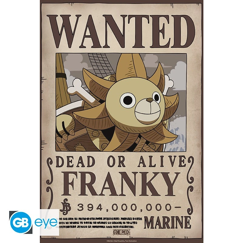 One Piece | Chibi Poster (52 x 38cm) Wanted Franky Wano | Poster