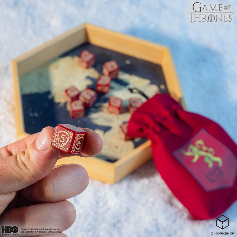 Q Workshop | Lannister | Game Of Thrones 10xD6 Dice Set