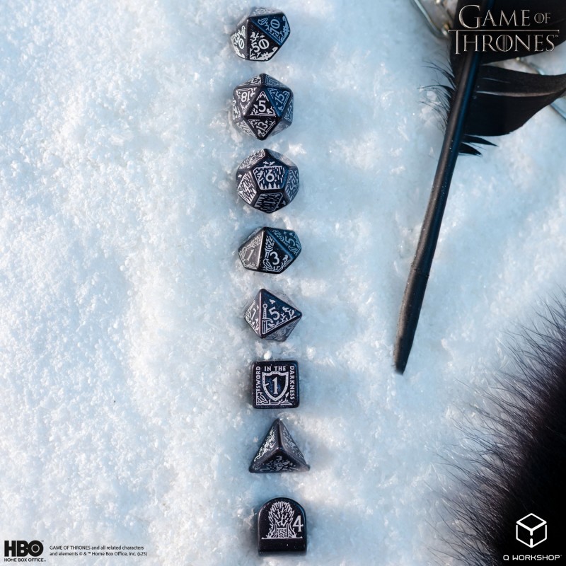 Q Workshop | Night's Watch | Game Of Thrones Dice Set