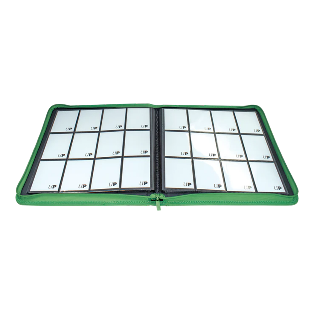 Ultra Pro | Vivid - Green | 12-Pocket Zippered PRO-Binder