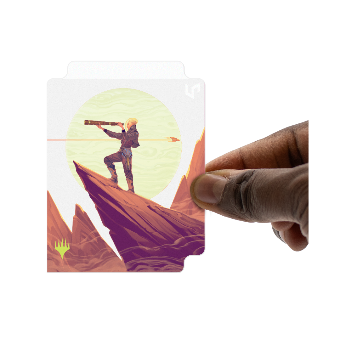 Ultra Pro - Edge of Eternities - Sami, Wildcat Captain - 100ct Deck Protector Sleeves in Clear Box for Magic: The Gathering