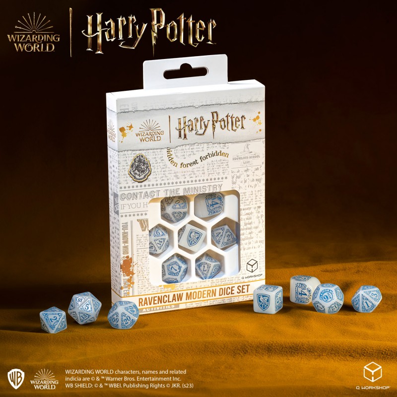 Q Workshop | Ravenclaw | Harry Potter Modern Dice Set