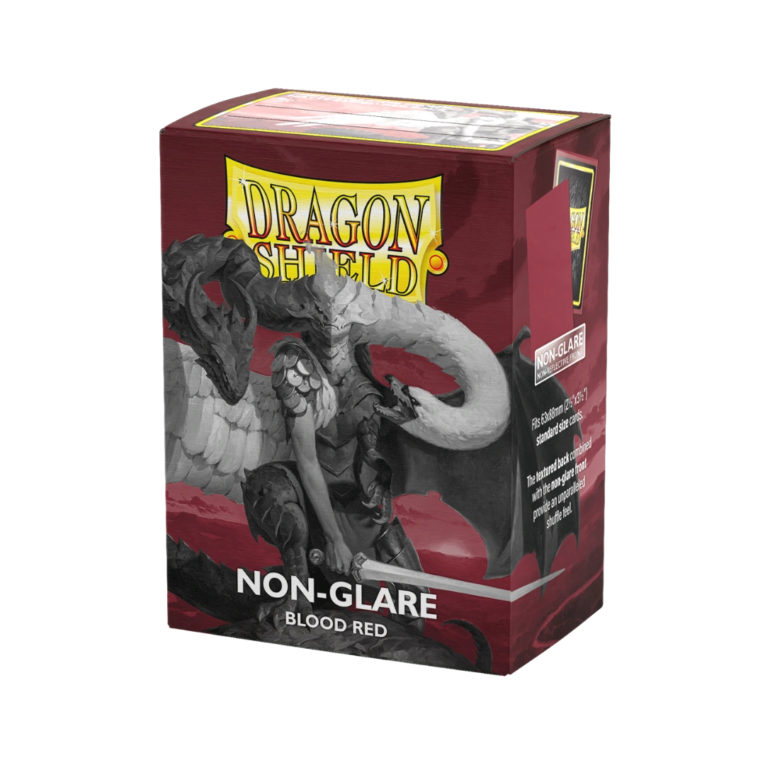 Dragon Shield: Blood Red- Non-Glare - Matte Sleeves - Standard Size