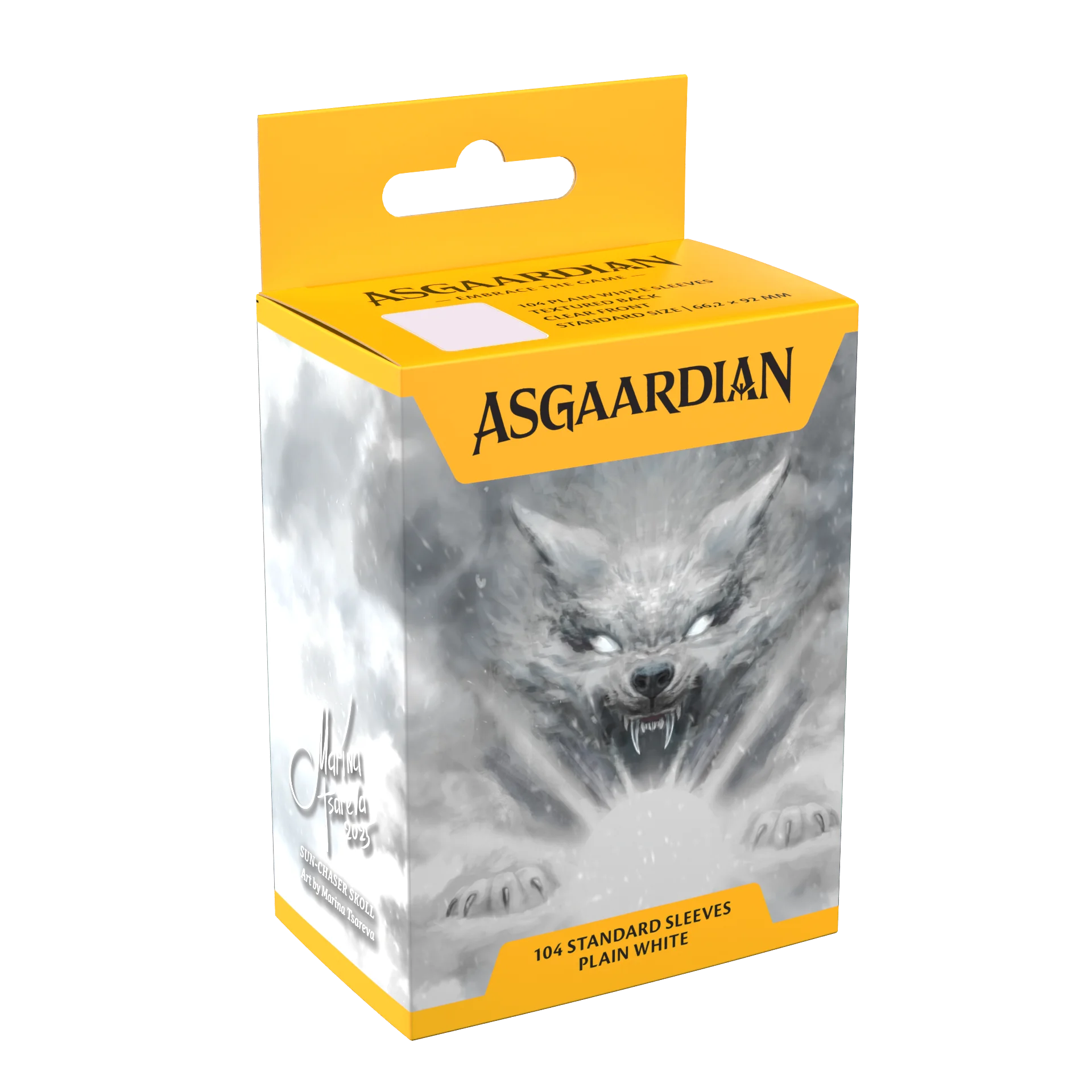 Asgaardian Aps | Plain White | 104 Standard Sleeves