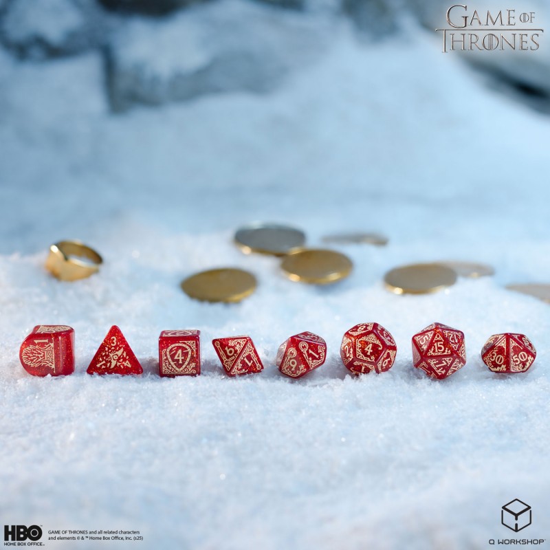 Q Workshop | Lannister | Game Of Thrones Dice Set