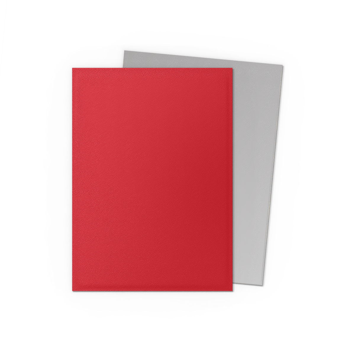 Dragon Shield | Crimson & Silver | Matte Dual Sleeves Standard Size