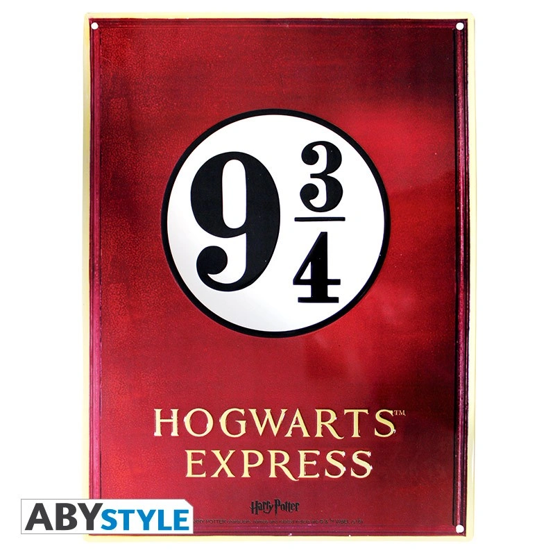 Harry Potter | Platform 9 3/4 | Metal Plate (28 x 38cm)