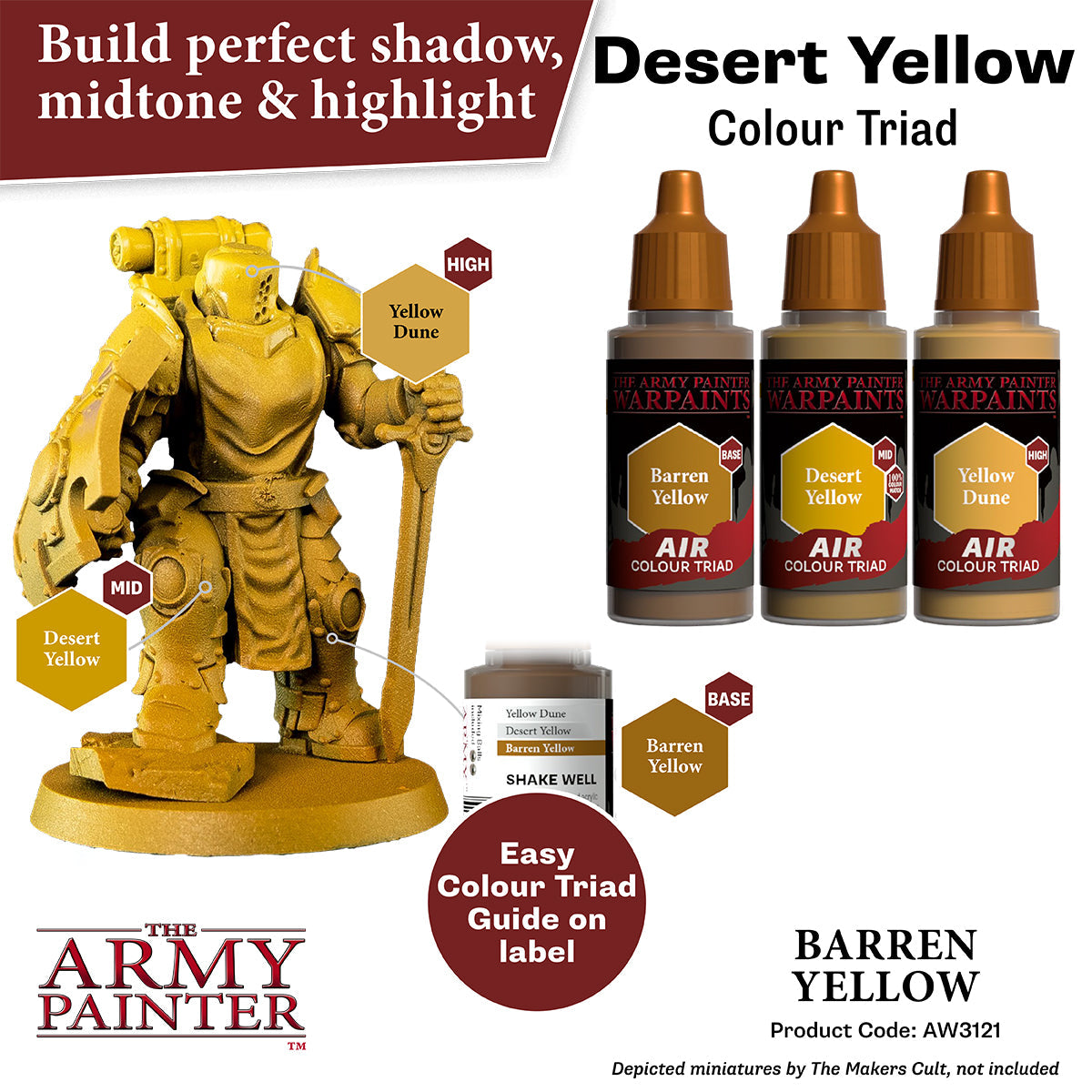 The Army Painter - Barren Yellow - Warpaints Air