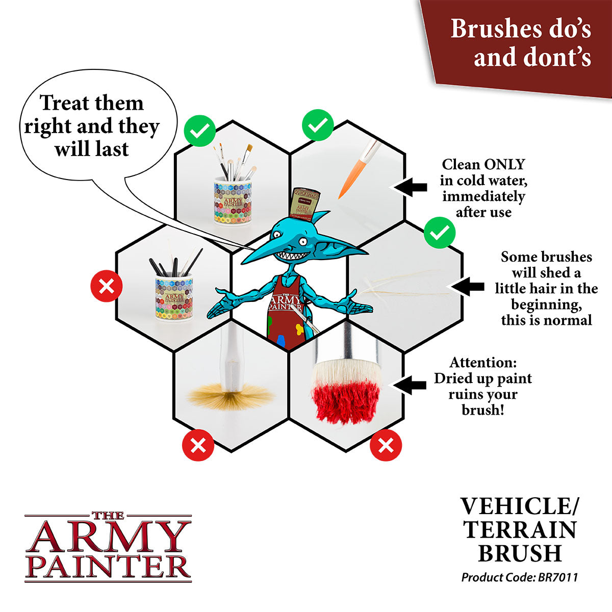 The Army Painter - Vehicle & Scenery - Wargamer Brush