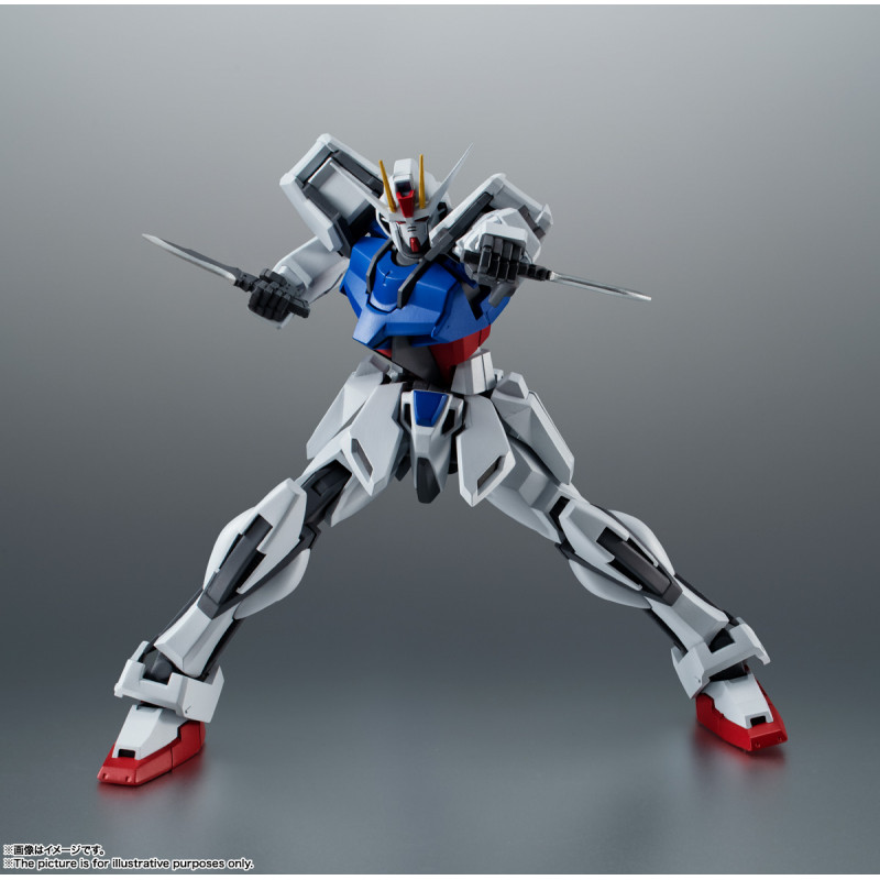 Tamashii Nations | GAT X105 Strike Gundam (Version A.N.I.M.E.) The Robot Spirits (13cm) | Gundam
