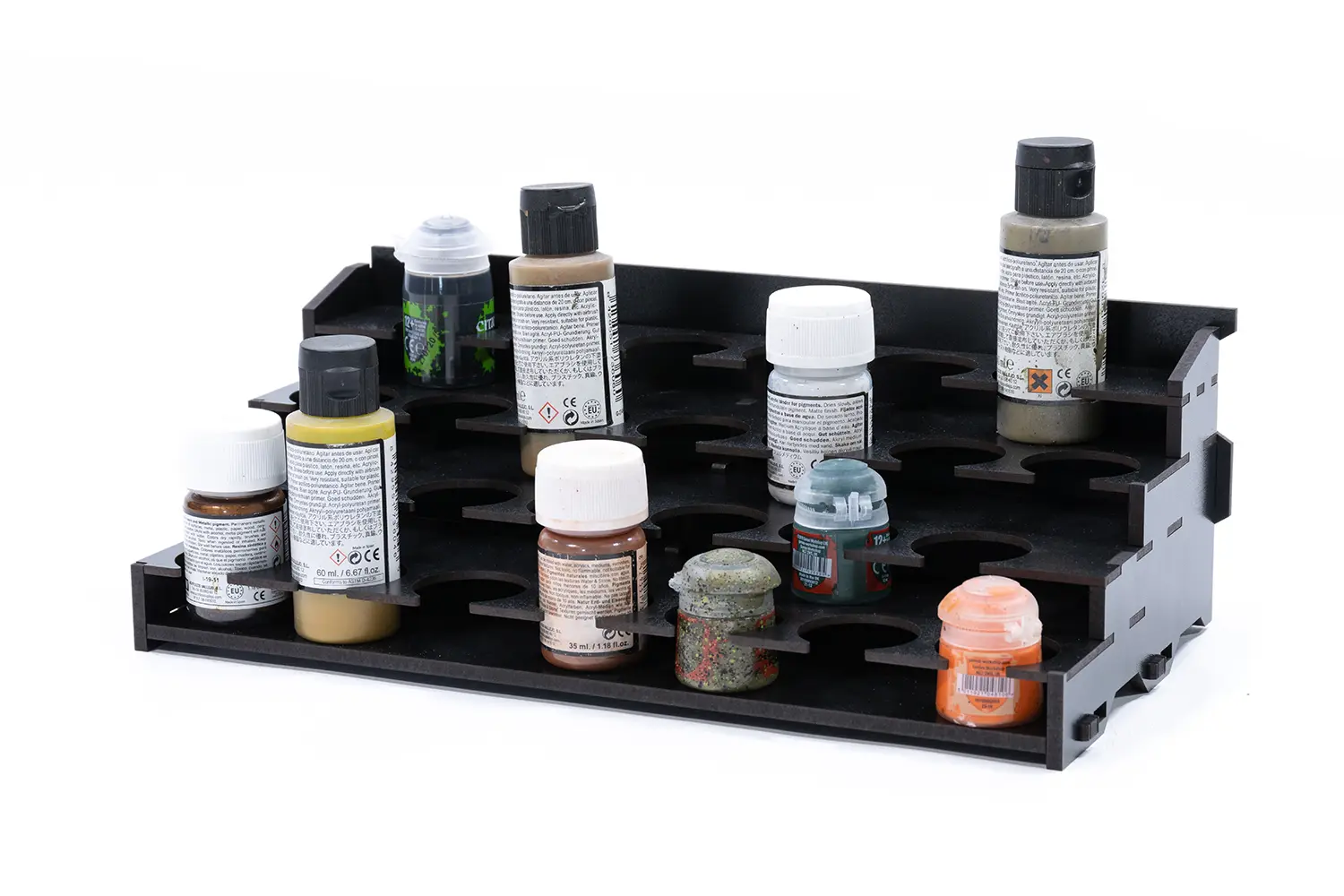 Kraken Wargames | Farbregal Top (Pigment) | Black Rack
