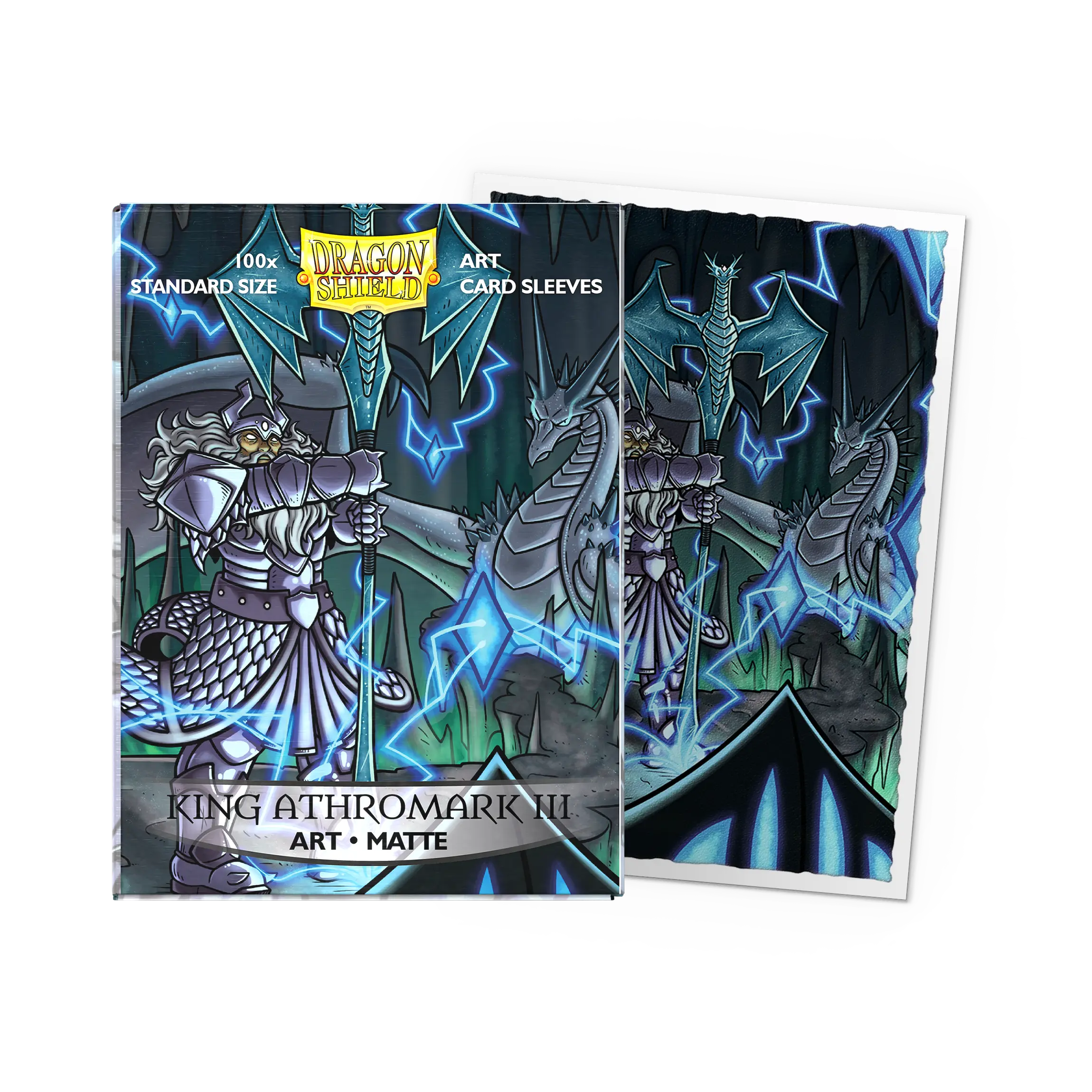 Dragon Shield: King Athromark III Portrait - Matte Art Sleeves - Standard Size