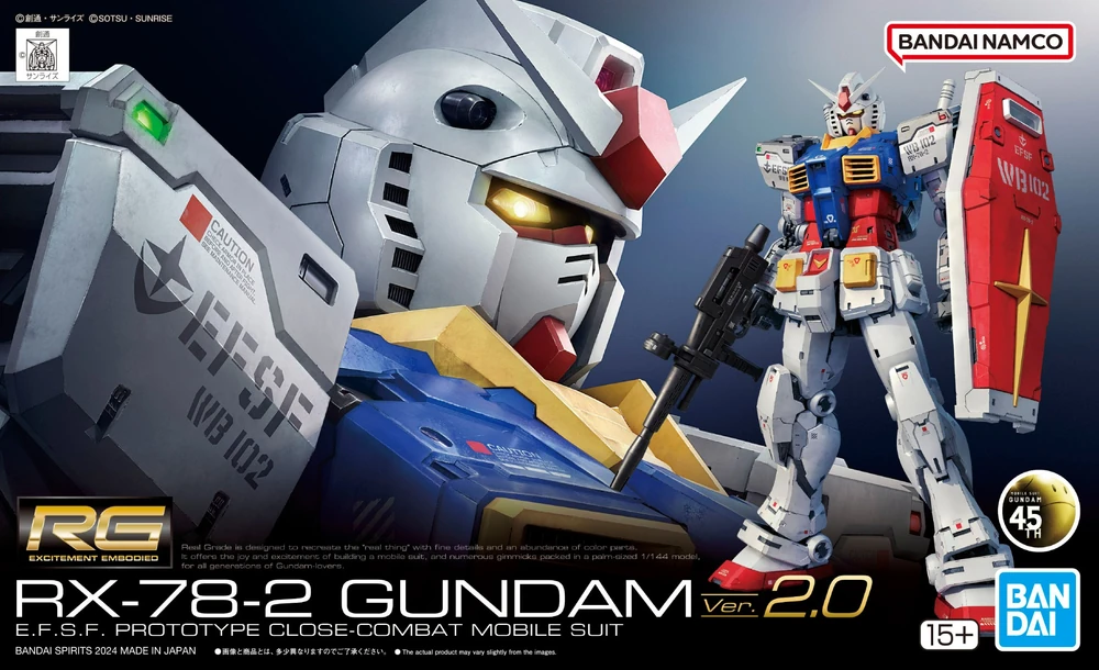 Bandai: HG RX-78-2 Gundam Ver.2.0 – Mobile Suit Gundam (1/144)