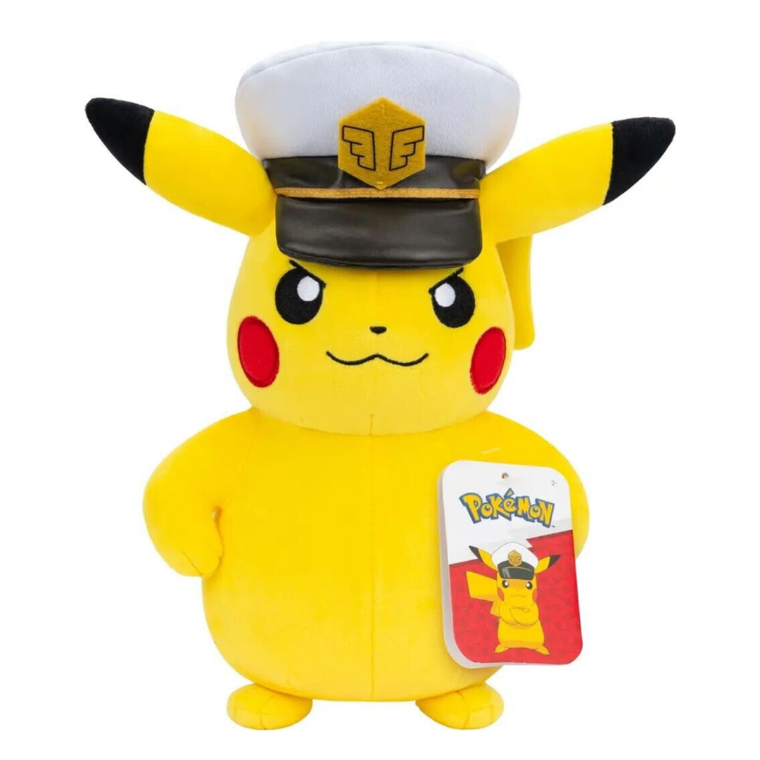 Jazwares | Kapitän Pikachu (20cm) | Plüschtier