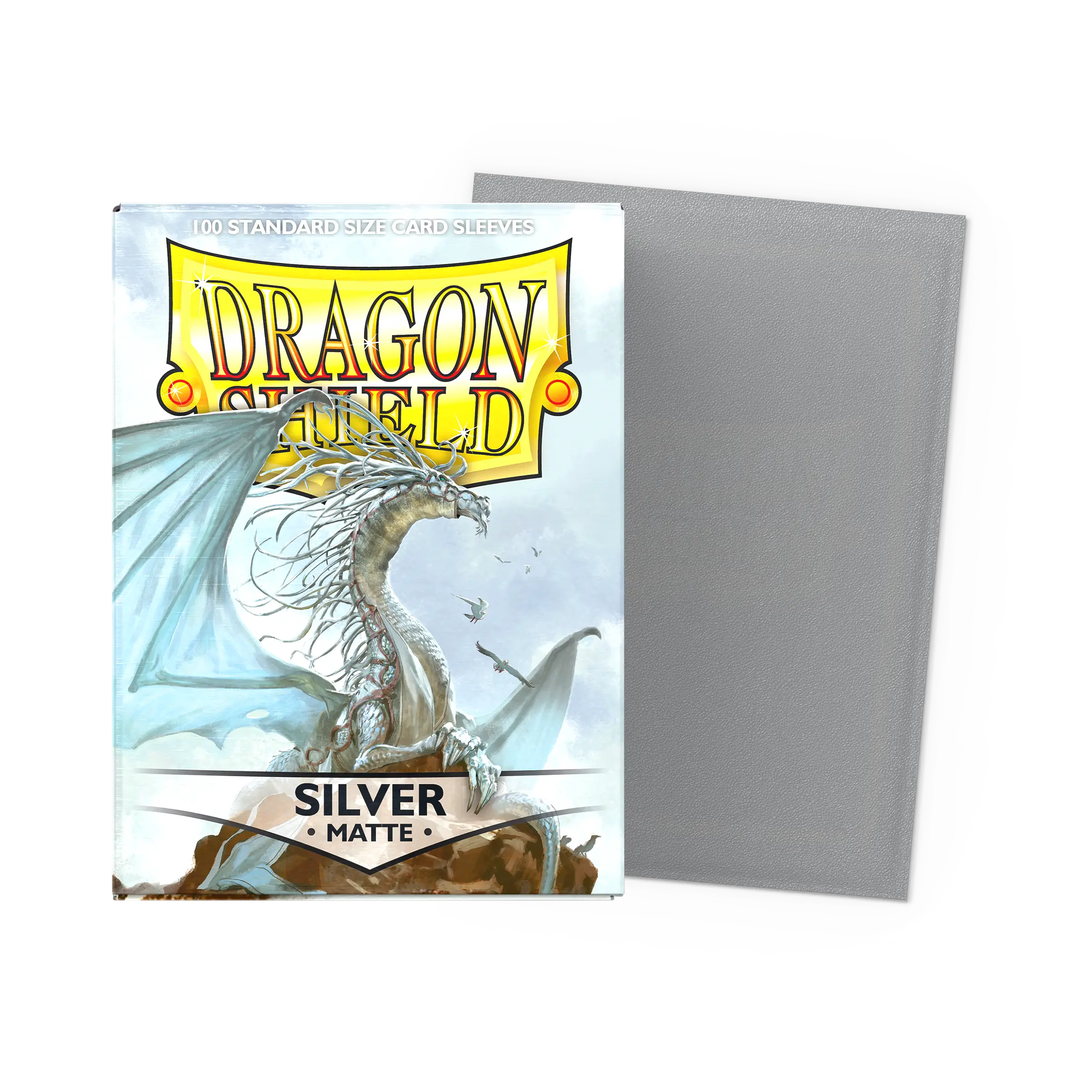 Dragon Shield: Silver - Matte Sleeves - Standard Size Dragon Shield: Silver - Matte Sleeves - Standard Size
