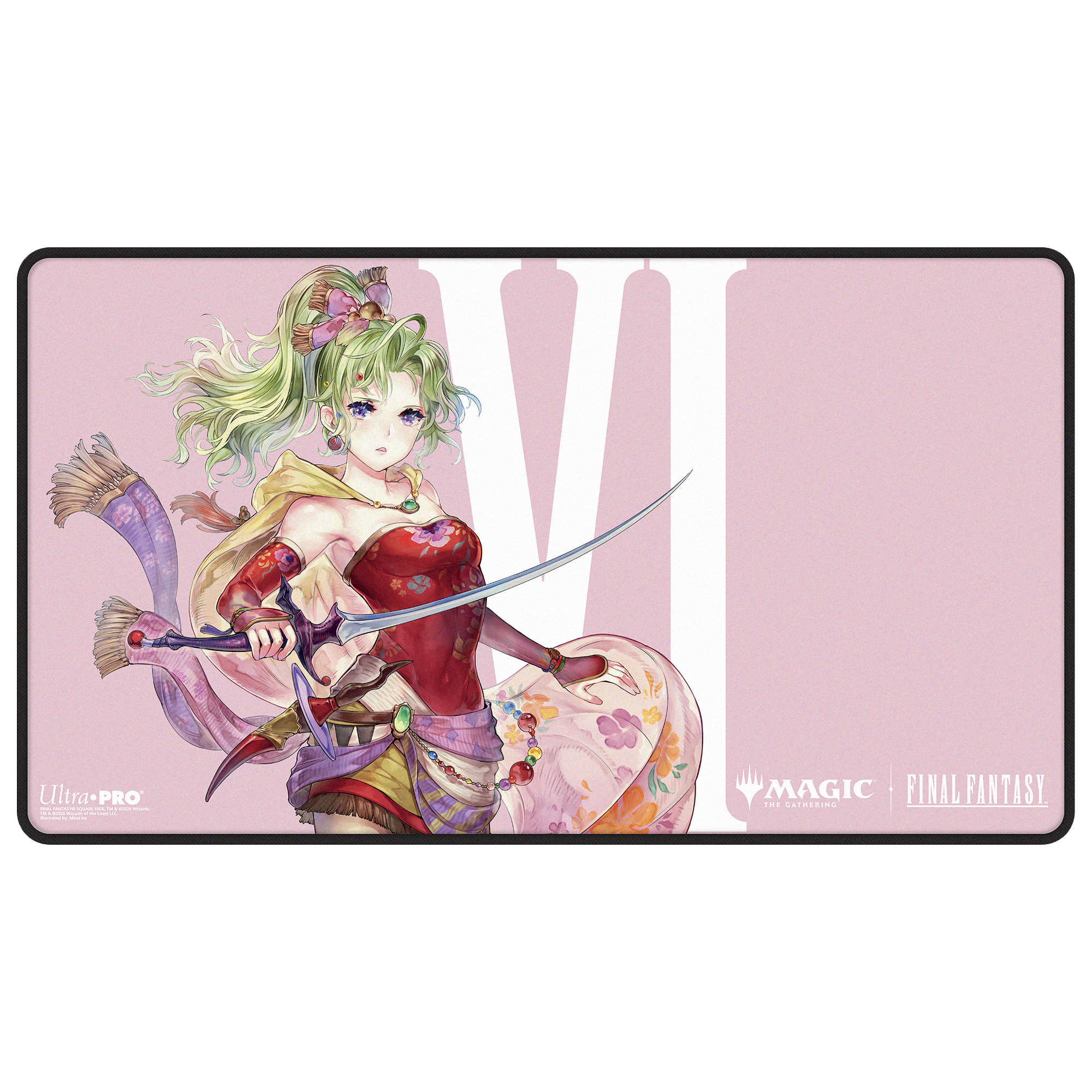 Ultra Pro | MTG - FINAL FANTASY - Terra, Herald of Hope | Black-Stitched Playmat