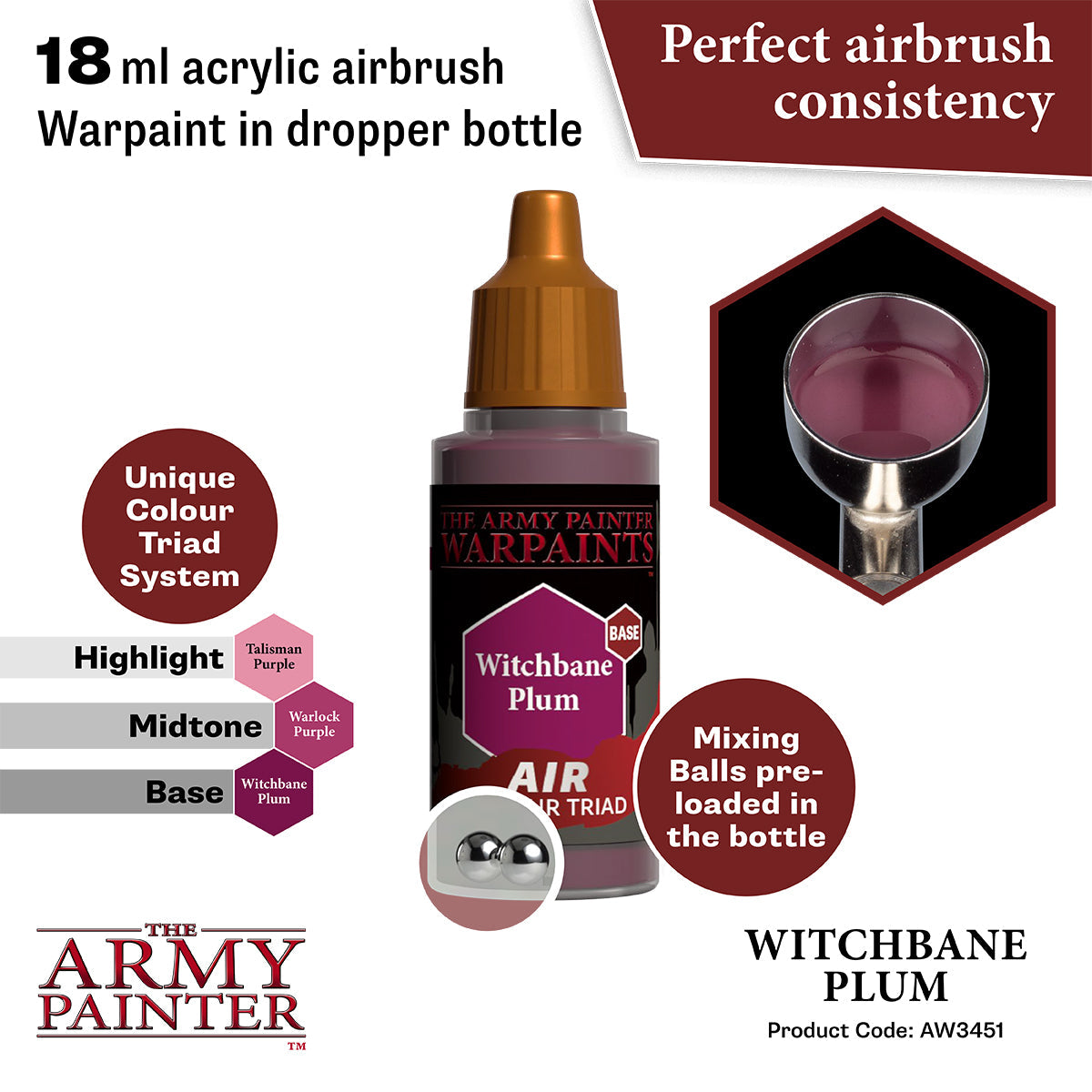 The Army Painter - Witchbane Plum - Warpaints Air