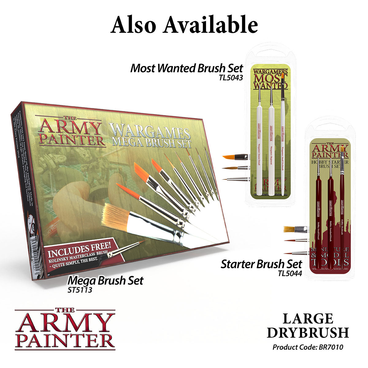 The Army Painter - Large Drybrush - Wargamer Brush